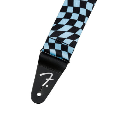 Thaly Fender Para Guitarra Wavy Checker Poly Strap Blue 0990637262